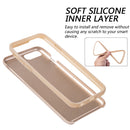 IPHONE 7  DIAMOND PLATINUM COLLECTION HYBRID BUMPER CASE - BLUE & GOLD