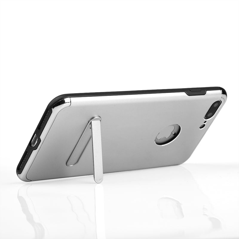 IPHONE 7 PLUS SKYFALL ALUMINUM TPU HYBRID CASE WITH MAGNETIC KICKSTAND SILVER