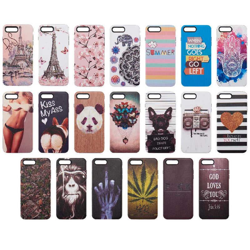 FOR IPHONE 8 / 7 ART POP SERIES 3D EMBOSSED PRINTING HYBRID CASE - DESIGN 013