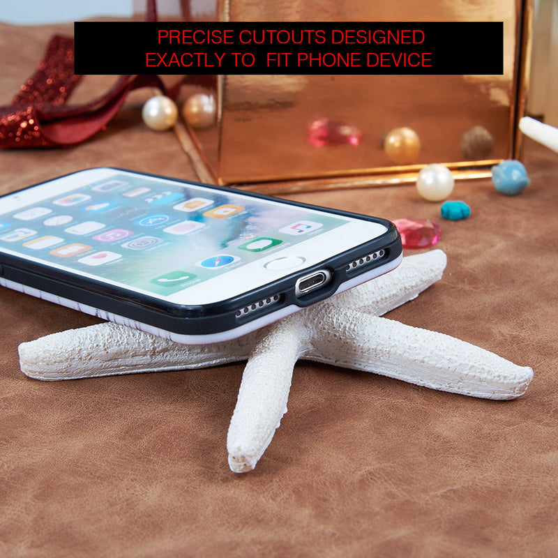 FOR IPHONE 8 / 7 ART POP SERIES 3D EMBOSSED PRINTING HYBRID CASE - DESIGN 013
