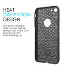 IPHONE 8 / 7 HYBRID SILK TPU W/  TEMPERED GLASS SCREEN PROTECTOR - ROSE GOLD