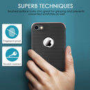 IPHONE 8 / 7 HYBRID SILK TPU W/  TEMPERED GLASS SCREEN PROTECTOR - ROSE GOLD