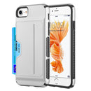 IPHONE 7 / 8 CARD TO GO II HYBRID CASE PC + TPU WITH CARD SLOT - BLACK