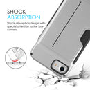 IPHONE 7 / 8 CARD TO GO II HYBRID CASE PC + TPU WITH CARD SLOT - BLACK