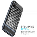 IPHONE XS/X DIAMOND WAVE COLOR PC FRAME HYBRID PROTECTION CASE
