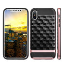 IPHONE XS/X DIAMOND WAVE COLOR PC FRAME HYBRID PROTECTION CASE