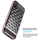 IPHONE XS/X DIAMOND WAVE COLOR PC FRAME HYBRID PROTECTION CASE