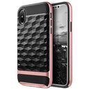 IPHONE XS/X DIAMOND WAVE COLOR PC FRAME HYBRID PROTECTION CASE