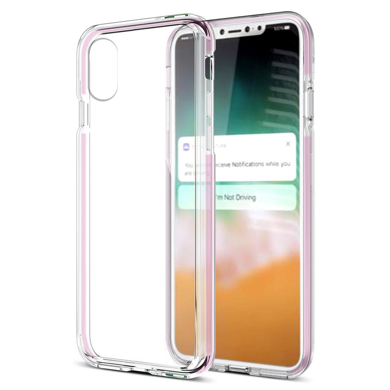 FOR IPHONE XS / X INVISIBLE BUMPER HYBIRD CASE ULTRA THIN AG