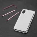 FOR IPHONE XS / X INVISIBLE BUMPER HYBIRD CASE ULTRA THIN AGUA CLEAR FRAME