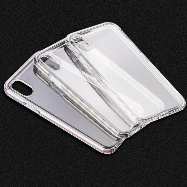 FOR IPHONE XS / X INVISIBLE BUMPER HYBIRD CASE ULTRA THIN AGUA CLEAR FRAME