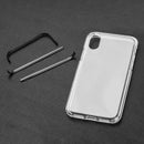 FOR IPHONE XS / X INVISIBLE BUMPER HYBIRD CASE ULTRA THIN AGUA CLEAR FRAME