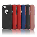 IPHONE 8/7 ROSE GOLD RUBBERIZED PC BACK PLATE + RED ELECTROPLATED TPU