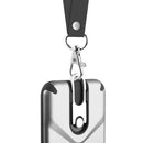 FOR IPHONE 8 / 7 THE VICTORY HYBRID CASE WITH METAL CAP STAND AND LANYARD - SILV