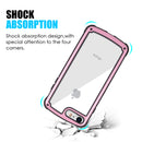 IPHONE 8 / 7 PROTECTIVE HYBRID CASE 2 TONE FRAME AND  CLEAR ACRYLIC BACK PLATE