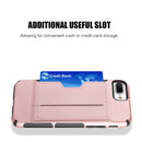 IPHONE 7 / 8 PLUS CARD TO GO HYBRID CASE PC + TPU WITH CARD SLOT - ROSE GOLD