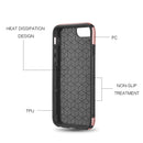 IPHONE 7 / 8 PLUS CARD TO GO HYBRID CASE PC + TPU WITH CARD SLOT - ROSE GOLD