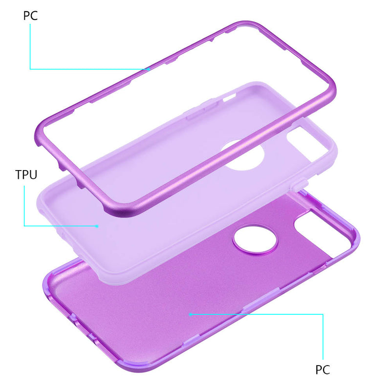 IPHONE 8 / 7 / 6 PLUS 2 TONE TPU PC COVER HYBRID PROTECTION CASE