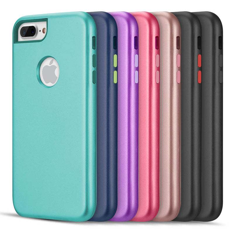 IPHONE 8 / 7 / 6 PLUS 2 TONE TPU PC COVER HYBRID PROTECTION CASE