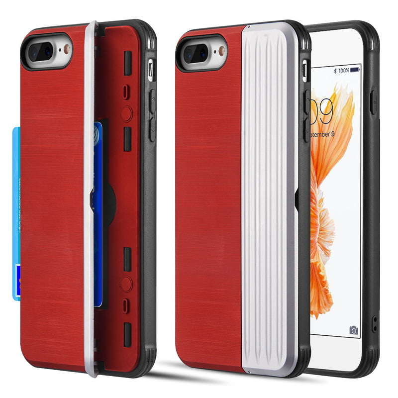IPHONE 8/7 PLUS KARD DUAL HYBRID CASE CARD SLOT &MAGNETIC CLOSURE - GOLD