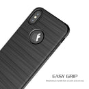 FOR IPHONE XS/X FULL HYBRID SILK  W/ FRAME & TEMPERED GLASS PROTECTOR