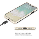 FOR IPHONE XS/X FULL HYBRID SILK  W/ FRAME & TEMPERED GLASS PROTECTOR