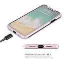 FOR IPHONE XS/X FULL HYBRID SILK  W/ FRAME & TEMPERED GLASS PROTECTOR