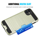 HYBRID CARD TO GO CASE BLACK  W/ SILK BACK PLATE FOR IPHONE 11