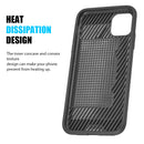HYBRID CARD TO GO CASE BLACK  W/ SILK BACK PLATE FOR IPHONE 11