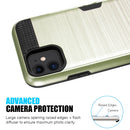 HYBRID CARD TO GO CASE BLACK  W/ SILK BACK PLATE FOR IPHONE 11