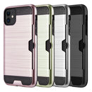 HYBRID CARD TO GO CASE BLACK  W/ SILK BACK PLATE FOR IPHONE 11