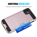HYBRID CARD TO GO CASE BLACK  W/ SILK BACK PLATE FOR IPHONE 11