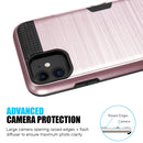 HYBRID CARD TO GO CASE BLACK  W/ SILK BACK PLATE FOR IPHONE 11