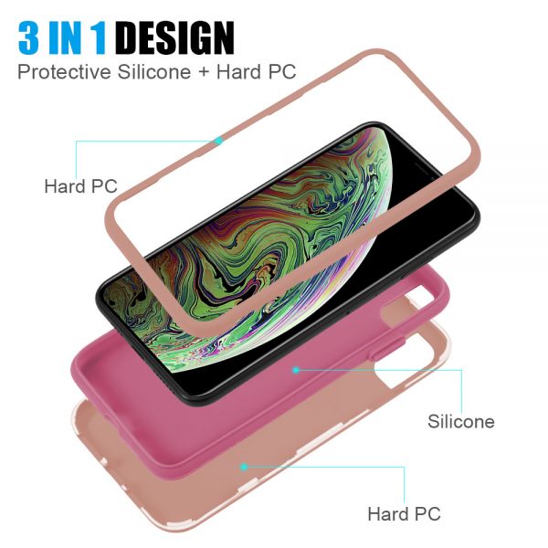 IPHOHE XS/X DUAL MAX SERIES 2 TONE COVER HYBRID PROTECTION CASE