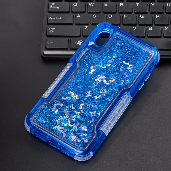 MILITARY PROTECTIVE WATERFALL SERIES LIQUID QUICKSAND CASE FOR IPHONE XS/X