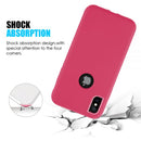 IPHONE XS MAX 2 TONE TPU PC COVER HYBRID PROTECTION CASE  HOT PINK/PINK