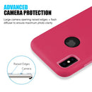 IPHONE XS MAX 2 TONE TPU PC COVER HYBRID PROTECTION CASE  HOT PINK/PINK