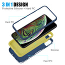 IPHONE XS MAX 2 TONE TPU PC COVER HYBRID PROTECTION CASE  HOT PINK/PINK