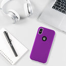 IPHONE XS MAX 2 TONE TPU PC COVER HYBRID PROTECTION CASE  HOT PINK/PINK