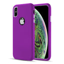 IPHONE XS MAX 2 TONE TPU PC COVER HYBRID PROTECTION CASE  HOT PINK/PINK