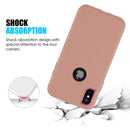 IPHONE XS MAX 2 TONE TPU PC COVER HYBRID PROTECTION CASE  HOT PINK/PINK