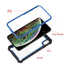 IPHONE XS MAX  VISPRO SERIES DUAL TONE TOUGH HYBRID PROTECTION CASE BLUE