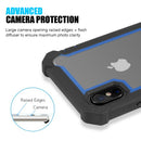 IPHONE XS MAX  VISPRO SERIES DUAL TONE TOUGH HYBRID PROTECTION CASE BLUE