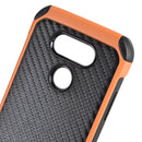 LG G5 TOUGH HYBRID CASE BLACK  + BLUE PC WITH CARBON FIBER FINISH