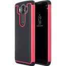 LG V10 GRIPPY HYBRID CASE BLACK TPU + HOT PINK PC