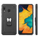 RUBBERIZED CASE W/SHOCK ABSORPTION & RING STAND FOR SAMSUNG GALAXY A20/A30/A50
