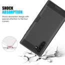 SAMSUNG GALAXY NOTE 10 CASE BLACK  WITH SILKY TEXTURE BACK PLATE