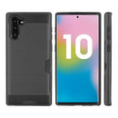 SAMSUNG GALAXY NOTE 10 CASE BLACK  WITH SILKY TEXTURE BACK PLATE