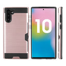 SAMSUNG GALAXY NOTE 10 CASE BLACK  WITH SILKY TEXTURE BACK PLATE