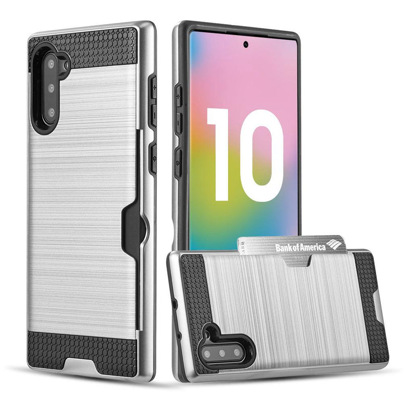 SAMSUNG GALAXY NOTE 10 CASE BLACK  WITH SILKY TEXTURE BACK PLATE